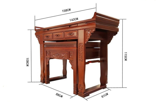 Chọn bàn thờ có kích thước và thiết kế đạt tiêu chuẩn phong thủy