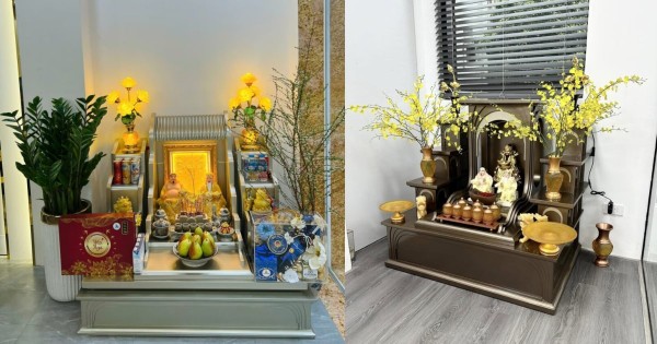 Bày trí bàn thờ Thần Tài khác nhau để tăng cường hiệu quả