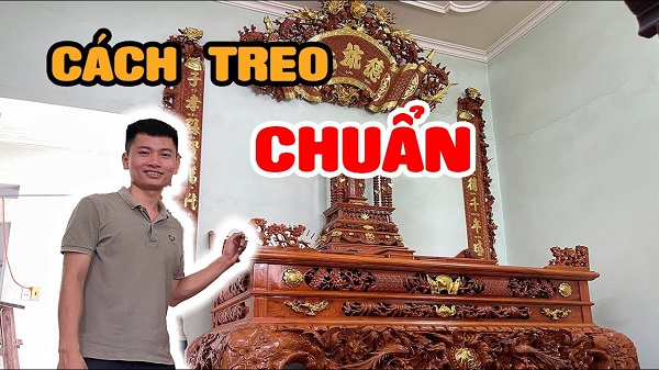 Cách treo hoành phi câu đối đúng kỹ thuật