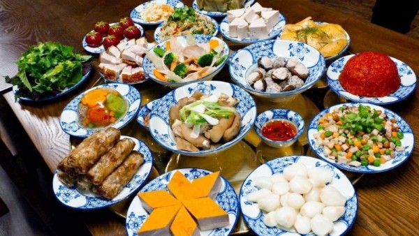 Mâm cỗ giỗ miền Bắc