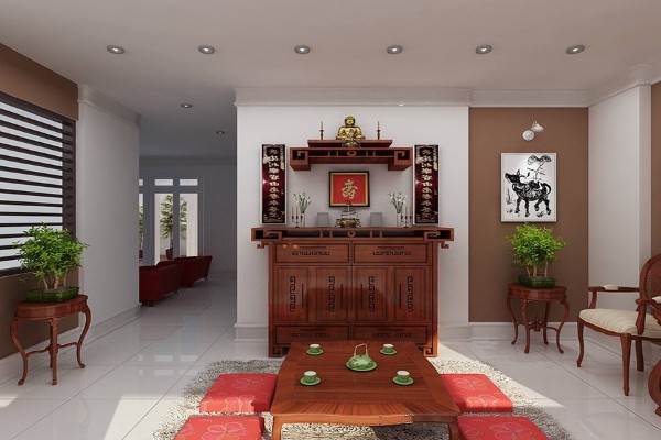 Vị trí lý tưởng đặt bàn thờ Phật trong nhà