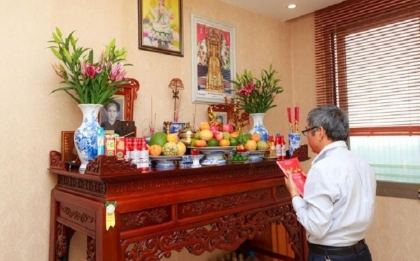 Nghi thức an vị khi đặt bàn thờ mới